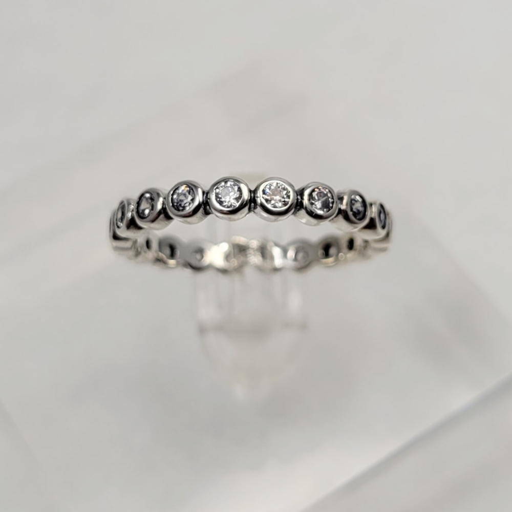 Sterling Silver Eternity Band - Picture 17 of 17